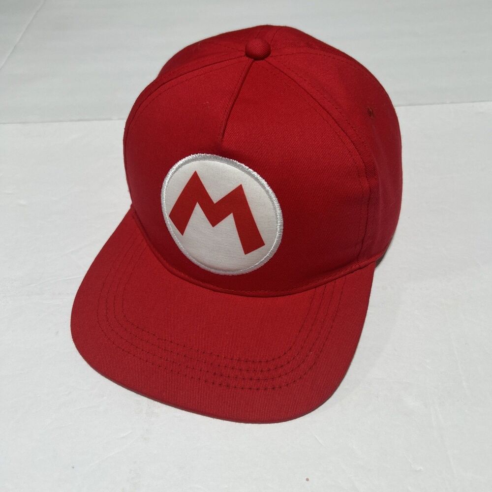 Super Mario Hat Snap Back Embroidered Patch Gamer One Size Cap 2021